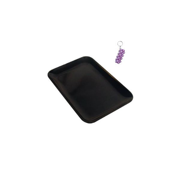 Black Rectangular Plastic Tray And A Keyholder