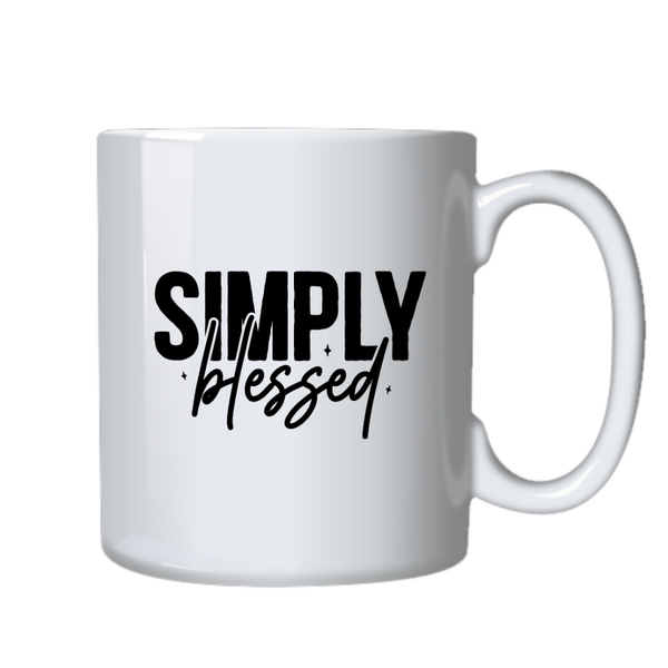 Simply Blessed - Christian Theme Birthday Christmas Gift Cup Mug 402
