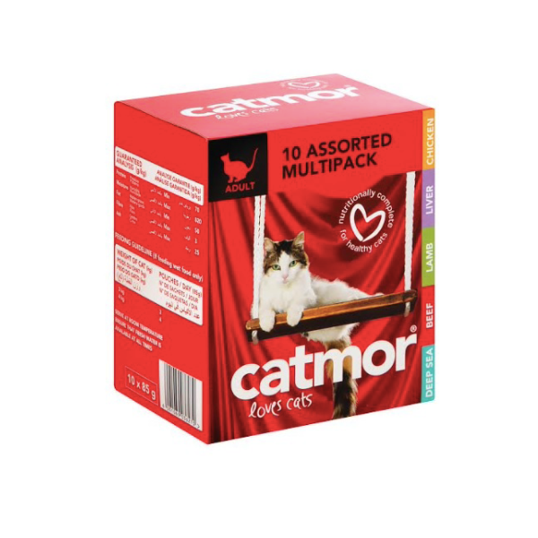 Catmor- Assorted Flavour Multipack Wet Foods (20x 85g) x 6 Pack