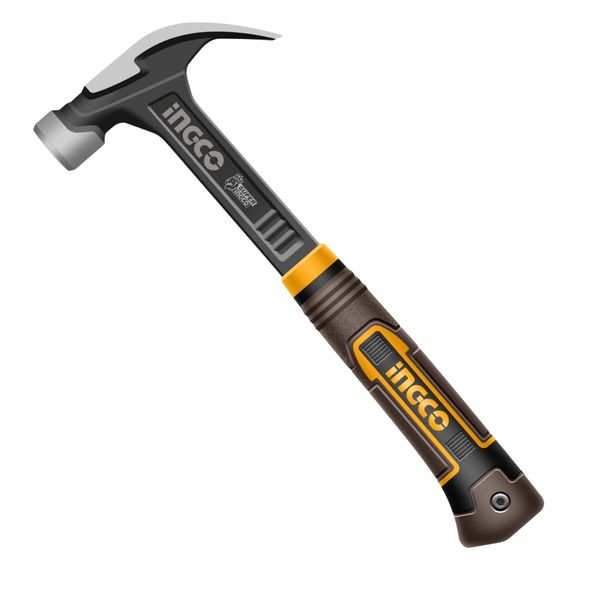 Ingco - All-Steel Magnetic Claw Hammer - 450g