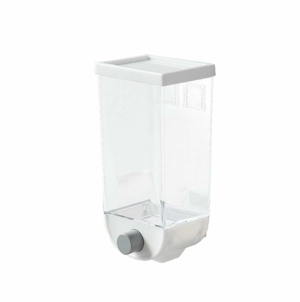 Wall Mounted Cereal Dispenser Storage Box Self Adhesive