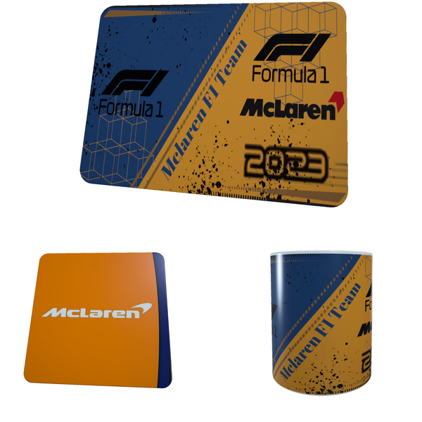 Formula 1 2023 - McLaren - Coffee Mug, Coaster, and Mouse Pad Combo