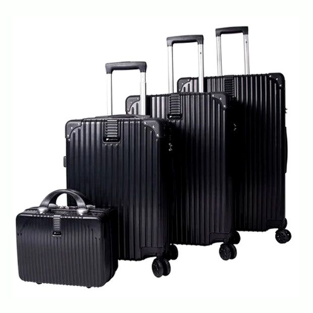 Paklite Ridge Trolley Luggage Set of 4 Cases Black Buy Online in