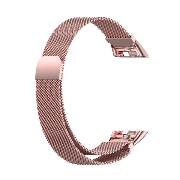 Milanese Strap Compatible with Huawei Band 6-Rose Pink