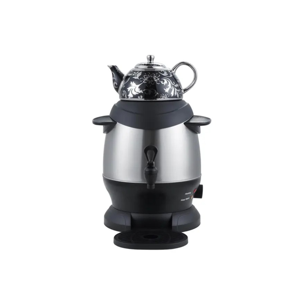 6Litres Stainless Steel Electric Turkish Tea Kettle With Ceramic Tea Pot