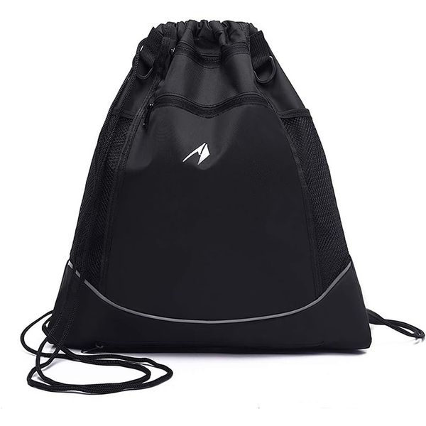 Ball Carrier Bag - Drawstring Backpack with Mesh Ball Compartment