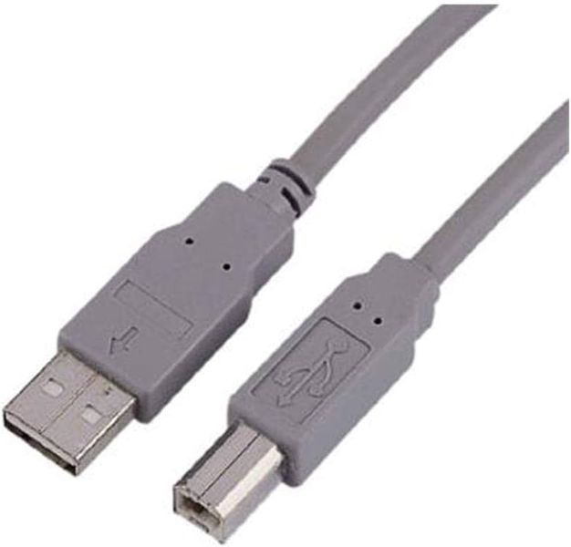 Hama USB 2.0 A-to-B 1.8m Blister - Grey