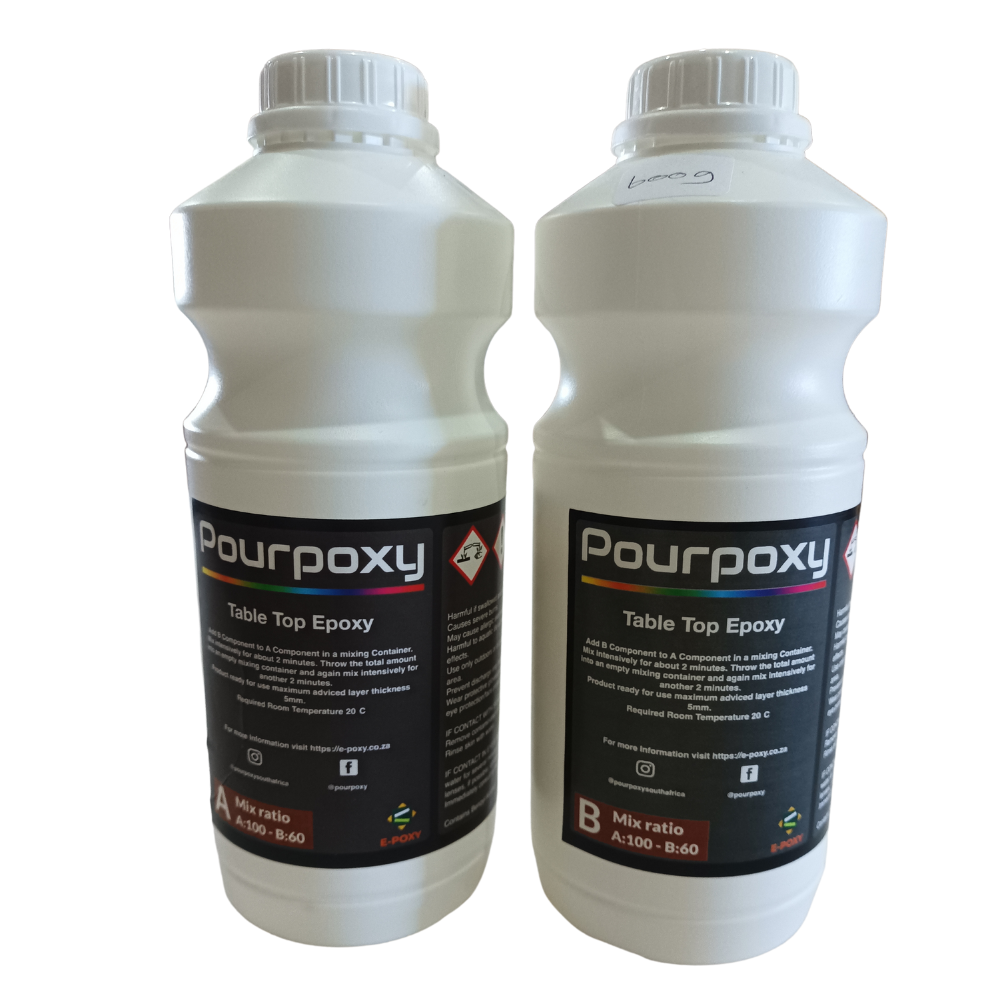 Pourpoxy table top epoxy 1 6kg shop today get it tomorrow