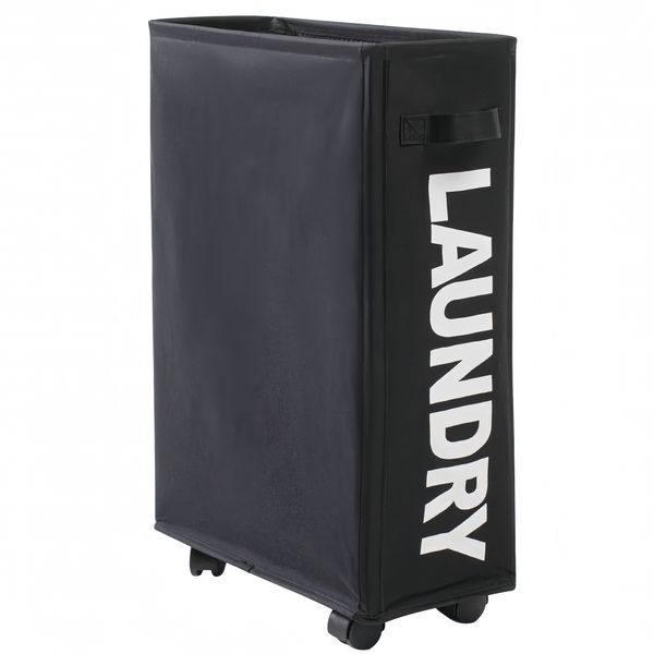 Collapsible Large Laundry Basket Rolling Laundry Basket for Bathroom