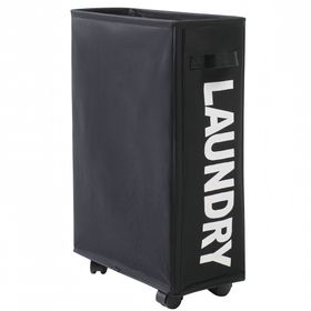 Collapsible Large Laundry Basket Rolling Laundry Basket for Bathroom