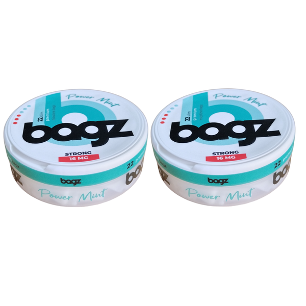 Bagz - Nicotine Pouch Power Mint 16 MG - 2 Pack