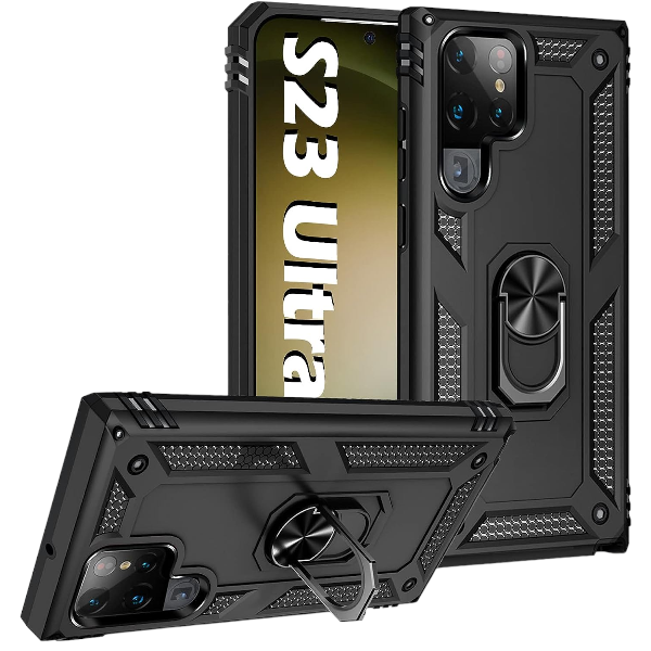 Shockproof Armor Stand Case For Samsung Galaxy S23 Ultra