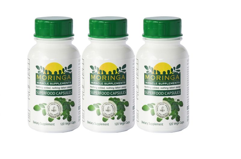 Moringa Capsules 120's x 3 Dietary Supplement