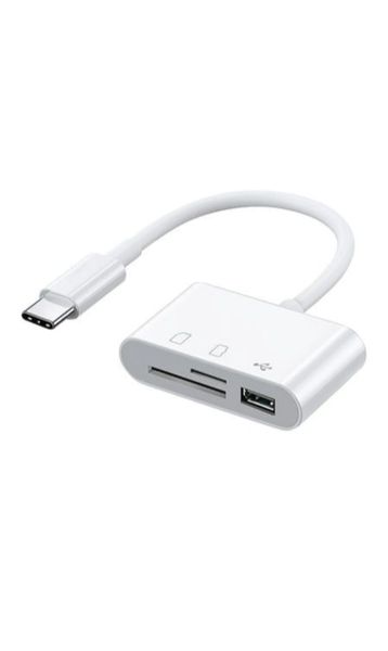 3 -in- 1 USB Type-C to USB 3.0 SD/TF Card Reader OTG Adapter