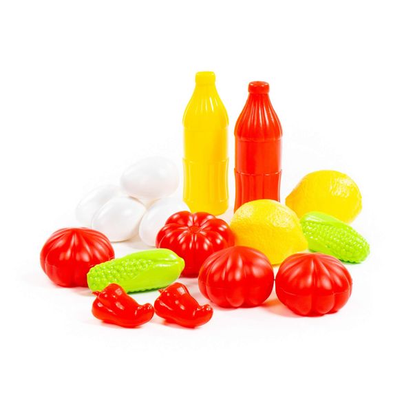 Food and Condiment Playset 17 Piece