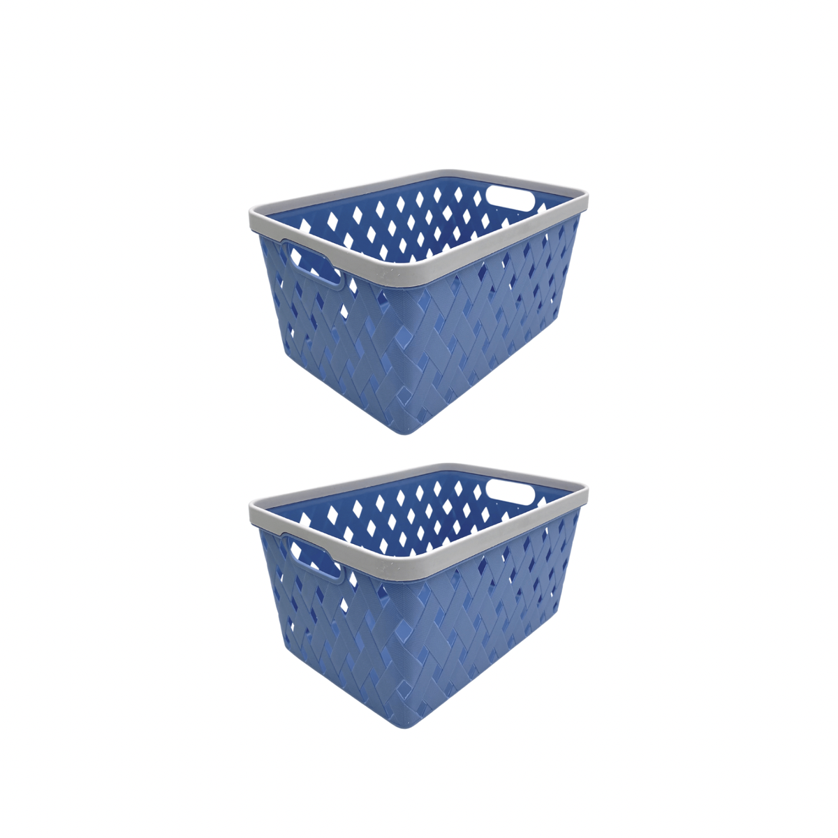 Plastic Rectangle Storage Basket and Organizer 2 Pack Buy Online in South Africa