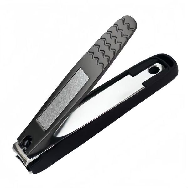 Portable Large Anti-Splash Nail Clippers - Black