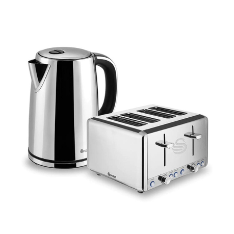 Polished stainless steel outlet kettles