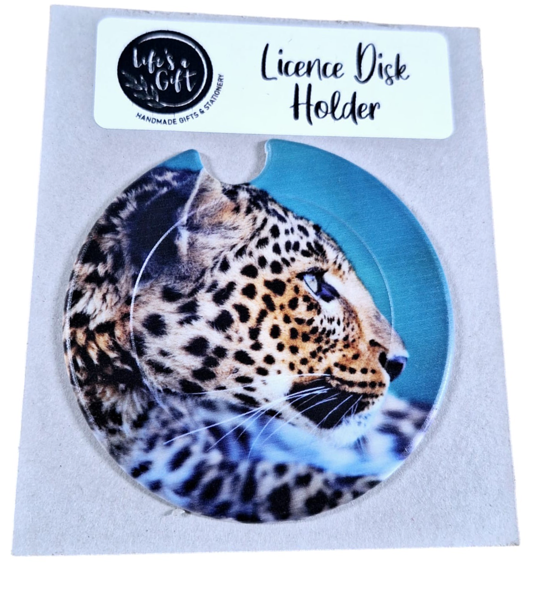leopard book holder
