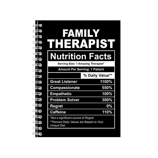 Family Therapist A5 Notebook Therapy Gift Writing Book Notepad