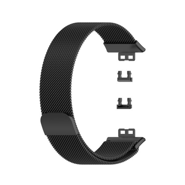 Milanese watch strap Compatible with Huawei Fit watch-Black