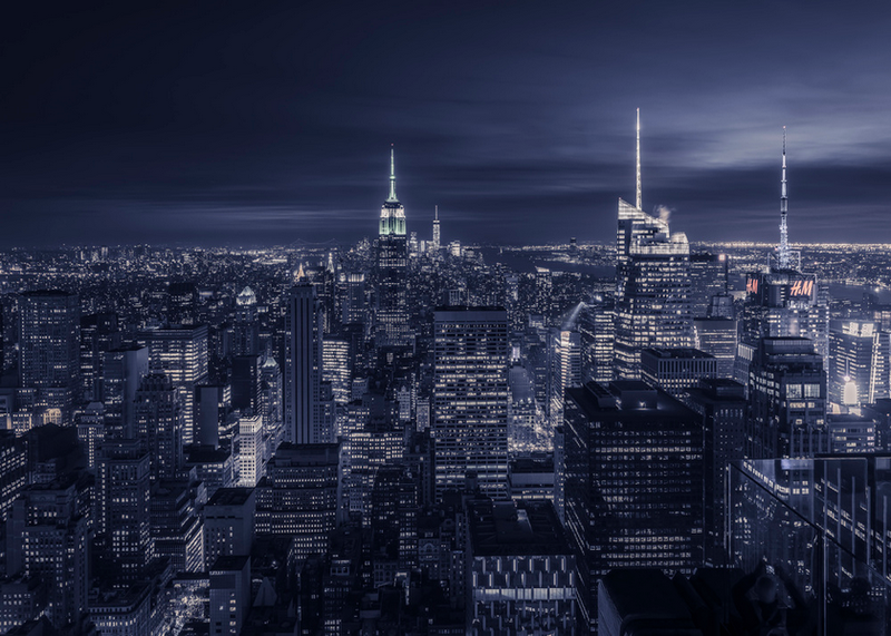 Wall Art Canvas - Blue City