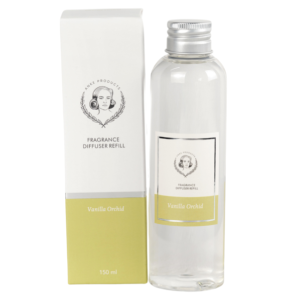 Anke Products -Vanilla Orchid Wooden Top Diffuser Refill Bottle