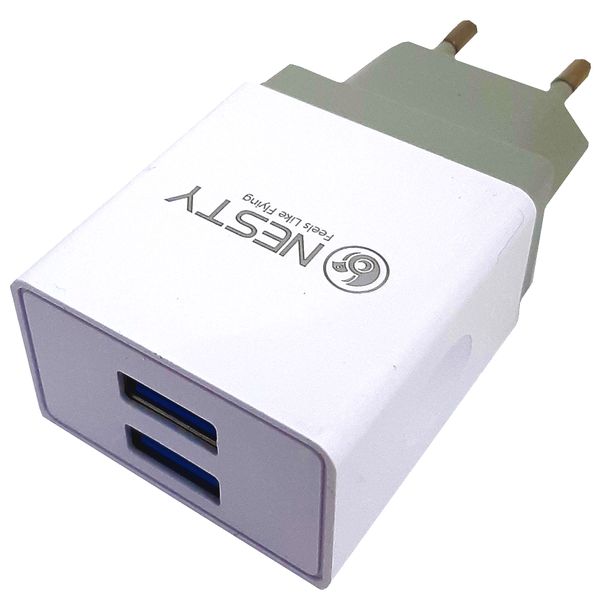 Nesty - Dual USB Travel Wall Charger Power Adapter - Fast Charger