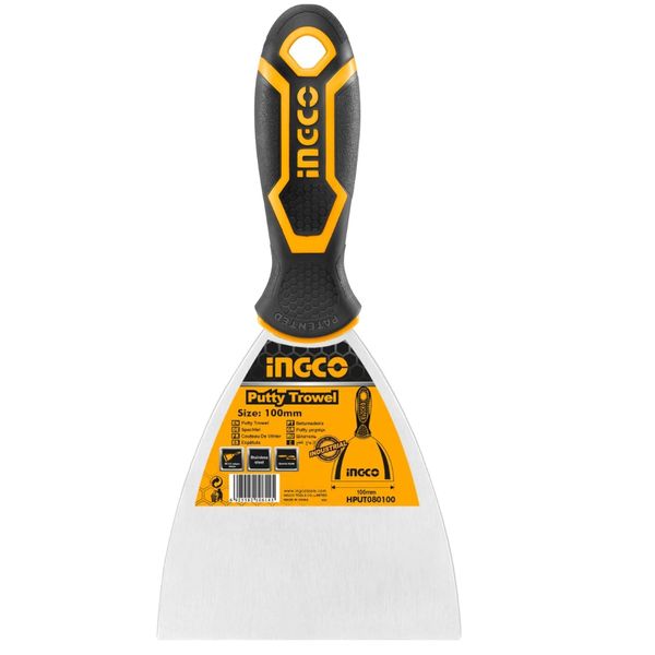 Ingco - Putty Knife - 100mm - Stainless Steel Blade
