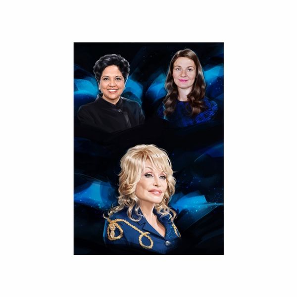 Blue Royal Celebrities - A1 Poster