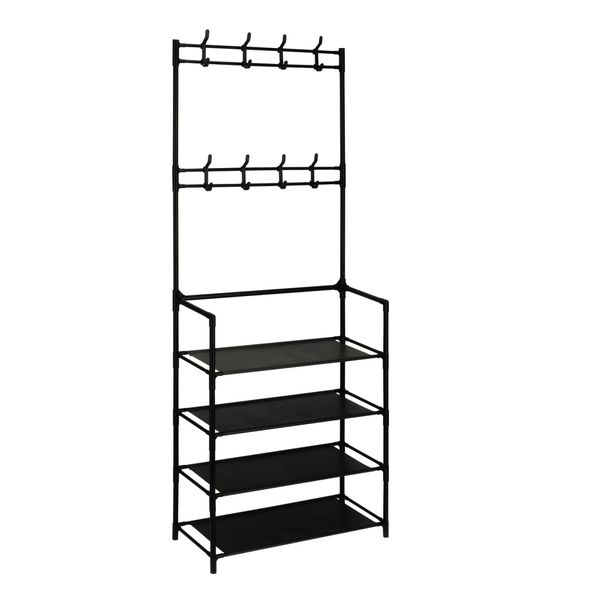 4-Tier Shoe Rack With Storage Unit