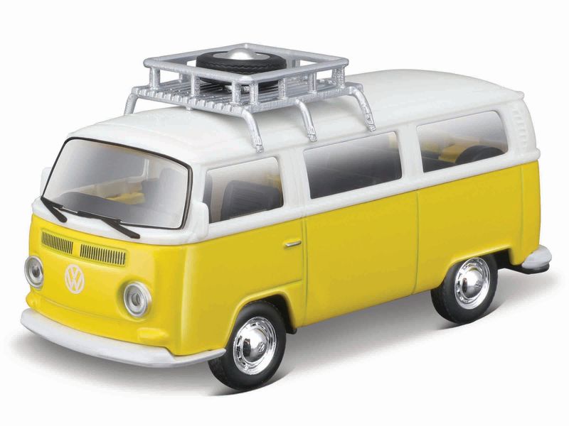 Maisto 4.5"/11cm Volkswagen Type 2 W/Tire Rack - Yellow/White