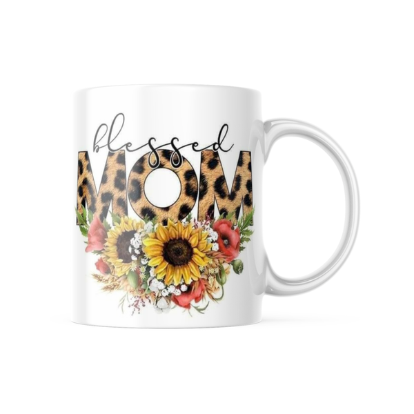 Blessed Mom Printed Coffee Mug