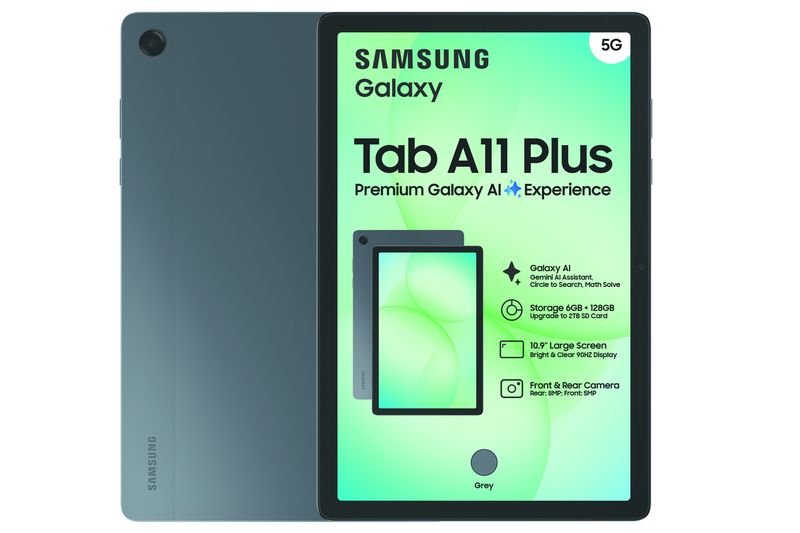 Samsung Galaxy Tab A11+ (X236) 11" 128GB 5G Tablet - Grey