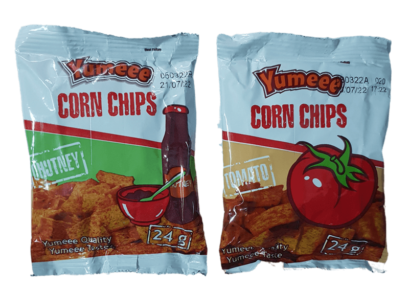 Corn Chips - Chutney &amp; Tomato - 40 x 24g - Combo Pack