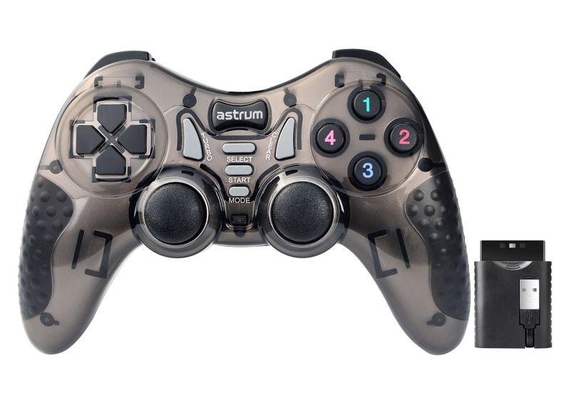 Astrum 5 in 1 Wireless Dual Shock Gamepad Joystick- GW520