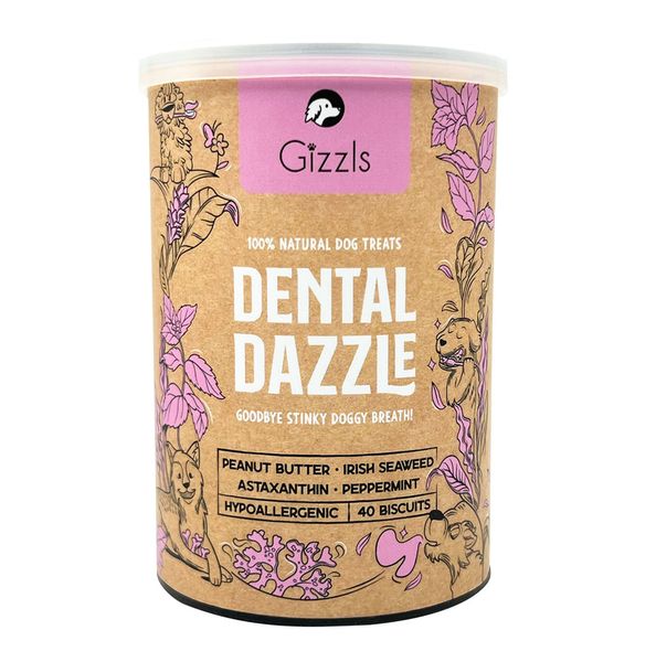 Gizzls - Dental Dazzle Breath Freshener Dog Treats 180g