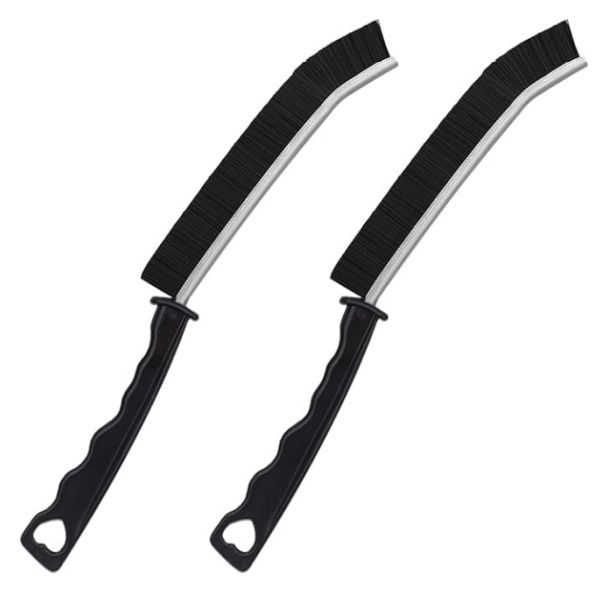 2pcs Hard Bristle Crevice Brush, Gap &amp; Grout Cleaner