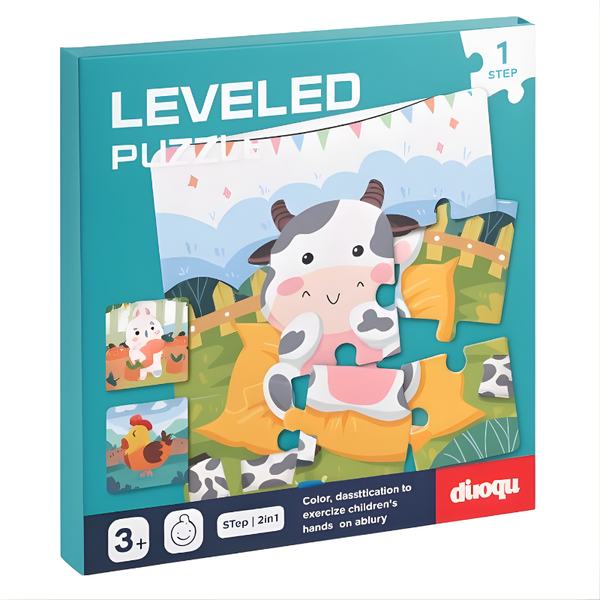 Happy Ranch Theme Early Education Toy Puzzle Set - Multicolour