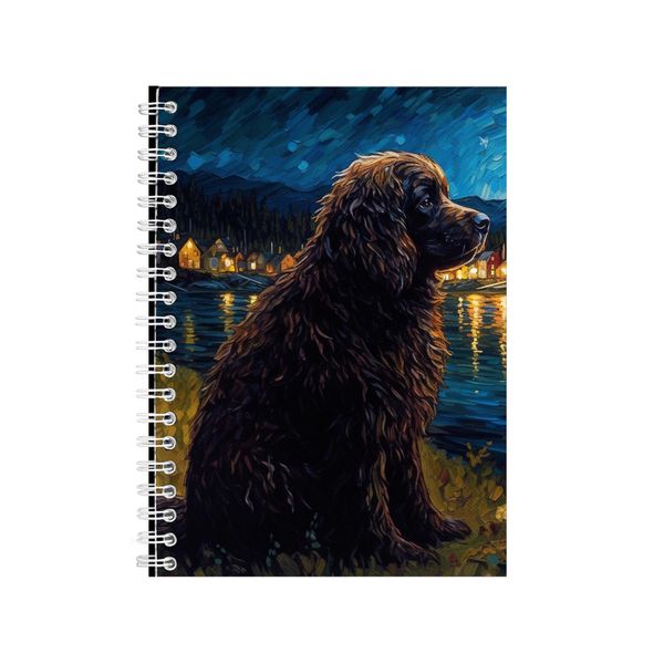 NEWFOUNDLAND Starry Night Notebook Animal Gift Idea Notepad Pad 113