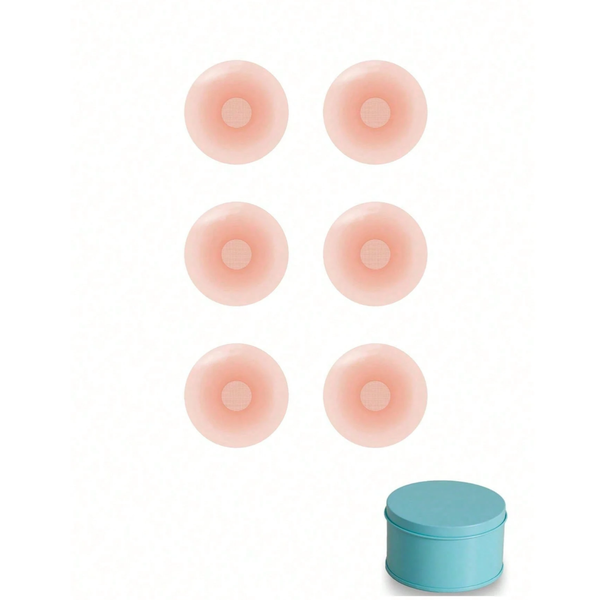 Invisible Nipple Covers for Women - Reusable Adhesive Bra Pads, Breathable