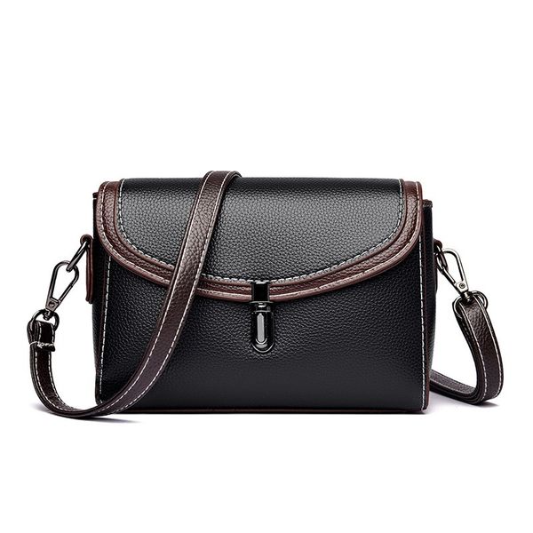 Leather Small Crossbody Bag for Women with Zipper Closure