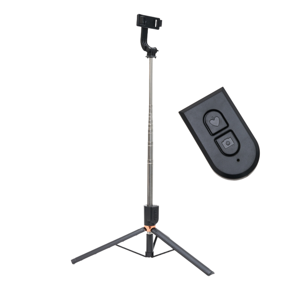 Plokama Long Tripod Stand and Self Selfie Stick, Bluetooth Remote -170cm