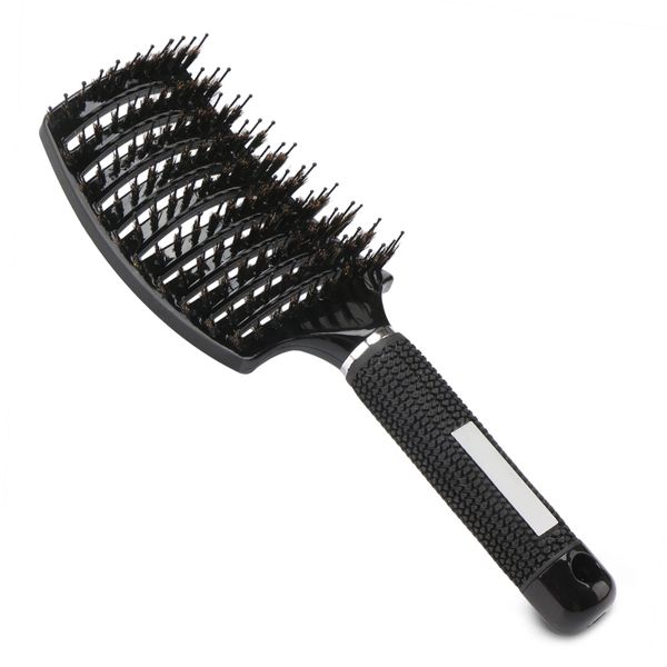 Large Silicone-grip Bristle Brush