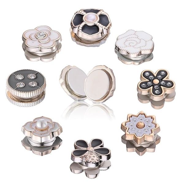 8 Piece Small Flower Hijab Magnetic Pins Multi-Use Pinless Safety Butto