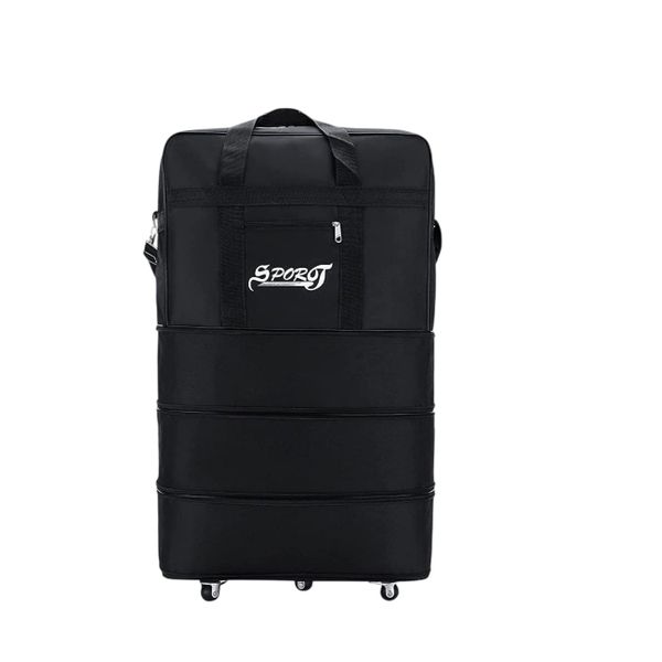 Large Foldable Sports Travel Duffel Bag with Wheels