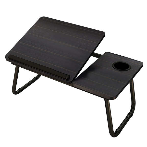 Foldable Adjustable Split Laptop Bed Table - Black