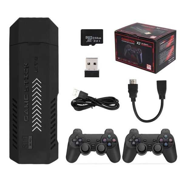 64G 4K Retro Video Game Console HD Built in 37000+ Games,Plug and Play