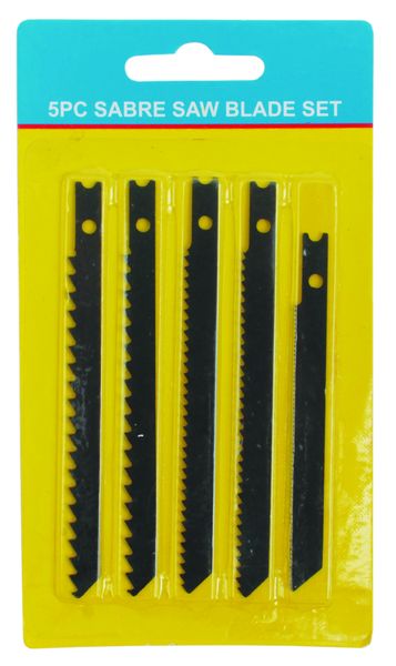 Assorted Sabre - Jig Saw Blades - Pack of 5