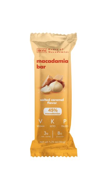 Macadamia Bar - 50g - Salted Caramel - 4 Pack